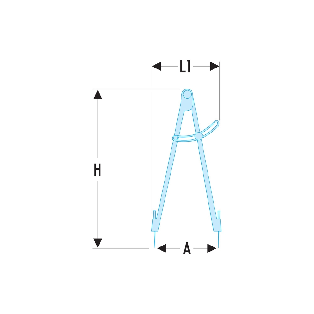 Compas 1/4 cerclé 250 mm - FACOM - 823.25