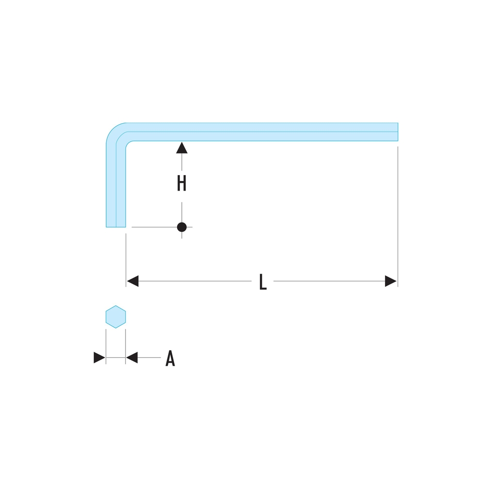 Clé male courte 23mm - FACOM - 82H.23