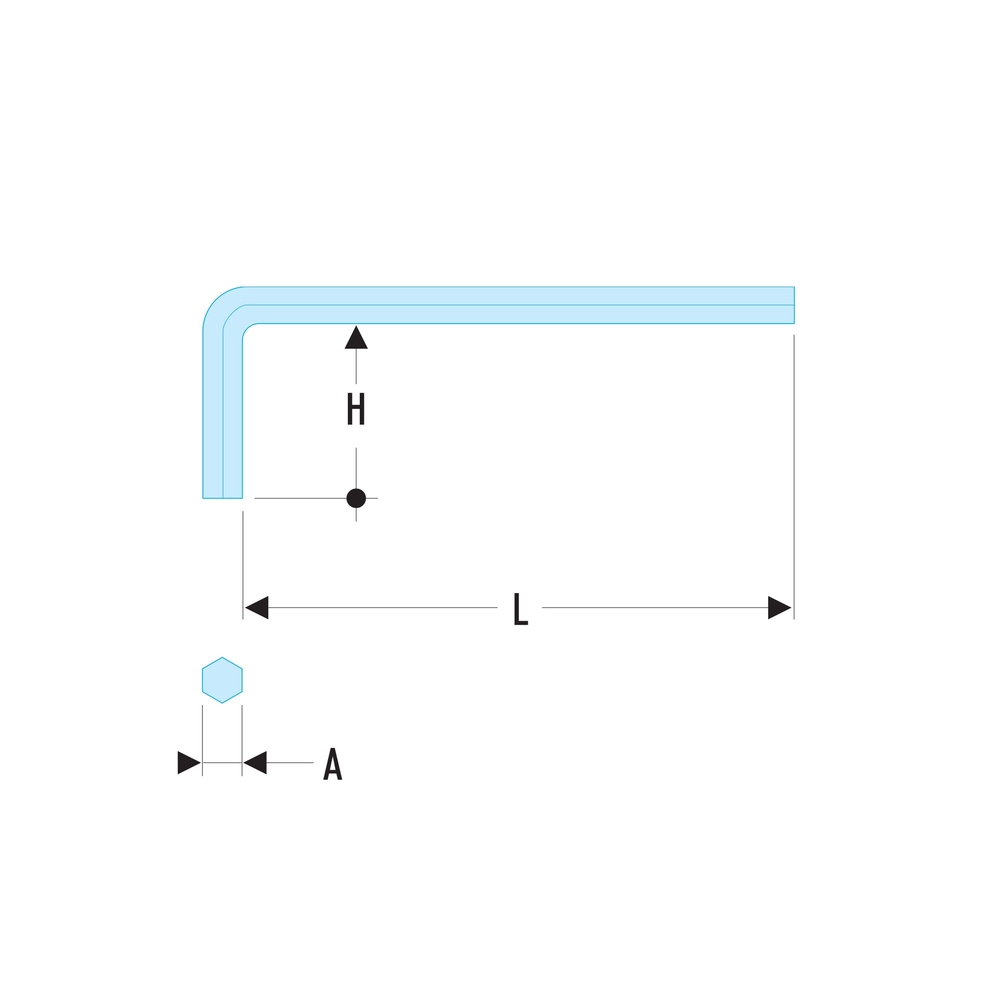 Clé male courte 3/16 - Par 5 - FACOM - 82H.3/16