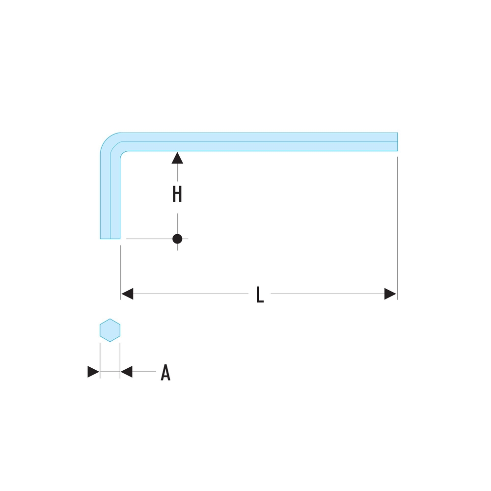 Clé male courte 5/16 - Par 5 - FACOM - 82H.5/16