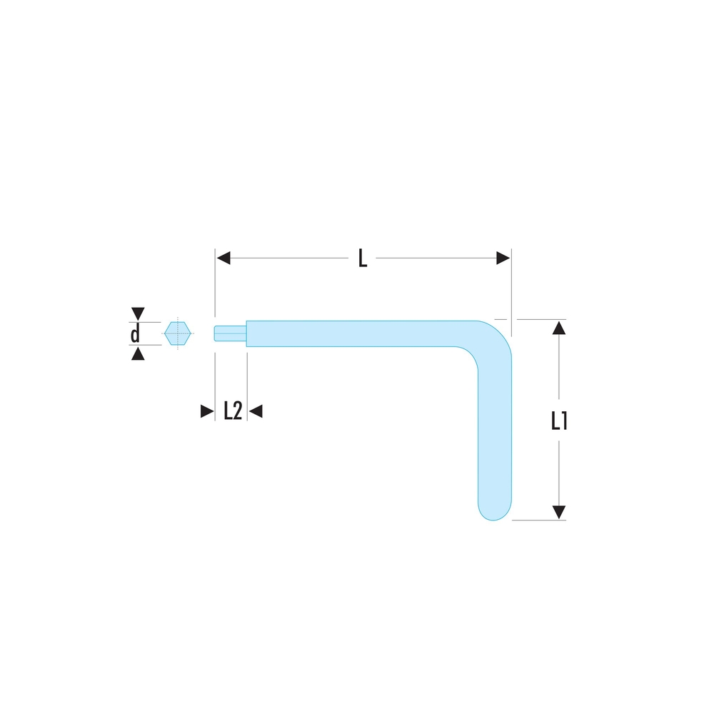 Clé mâle coudée isolée 1000V série VSE 12 mm - FACOM - 83.12AVSE