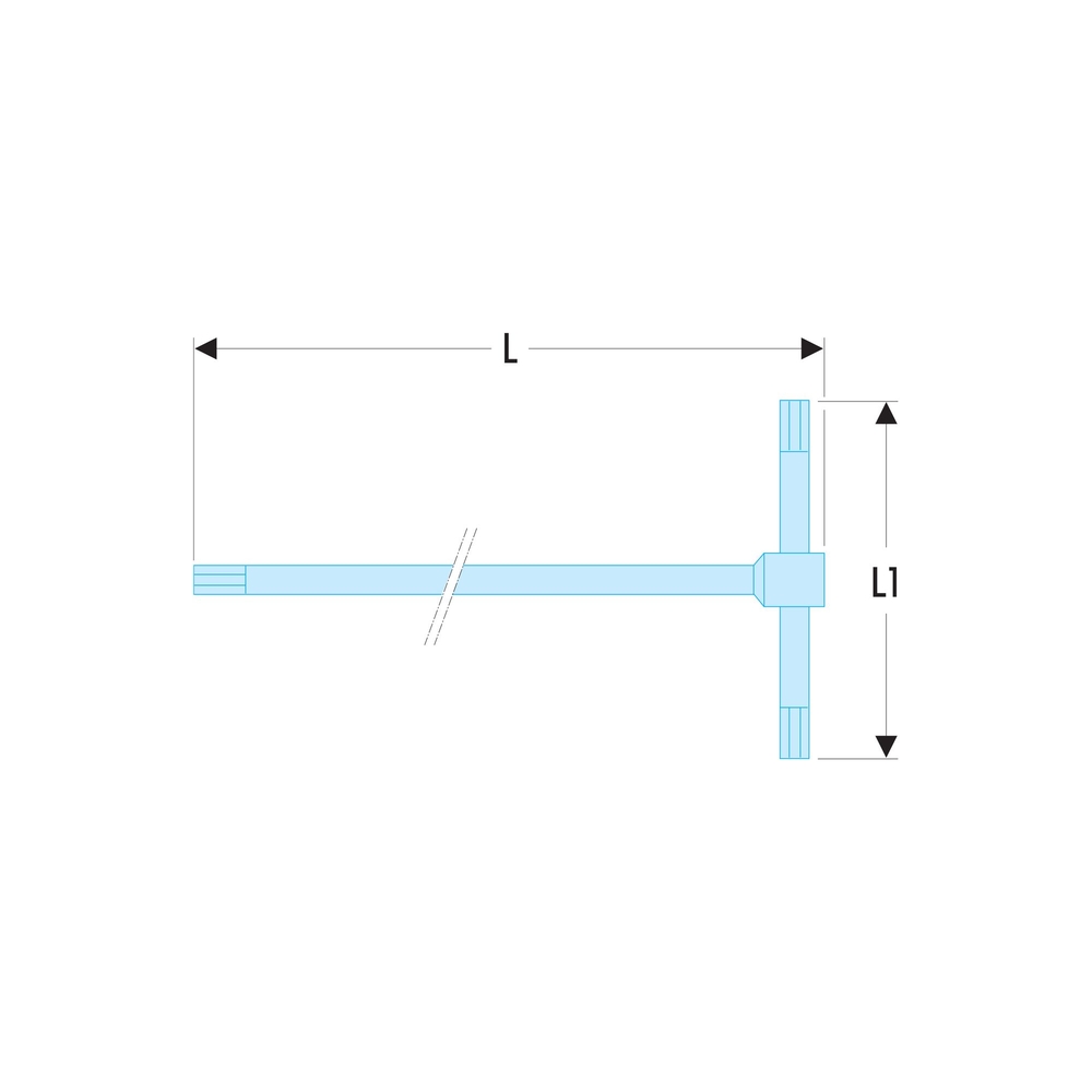 Clé male en T 14mm - Par 5 - FACOM - 84TC.14