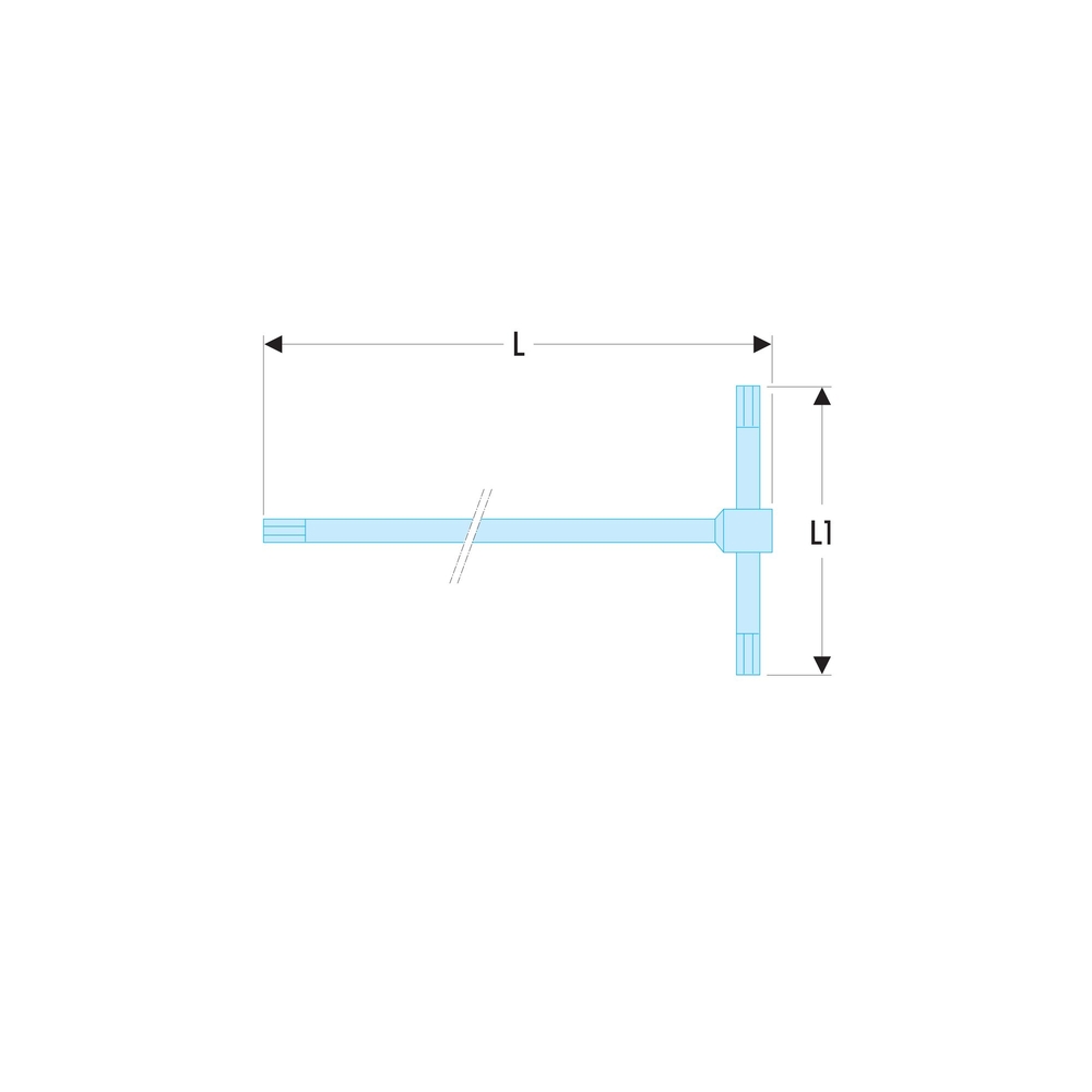 Clé male en T 2,5mm - Par 5 - FACOM - 84TC.2.5