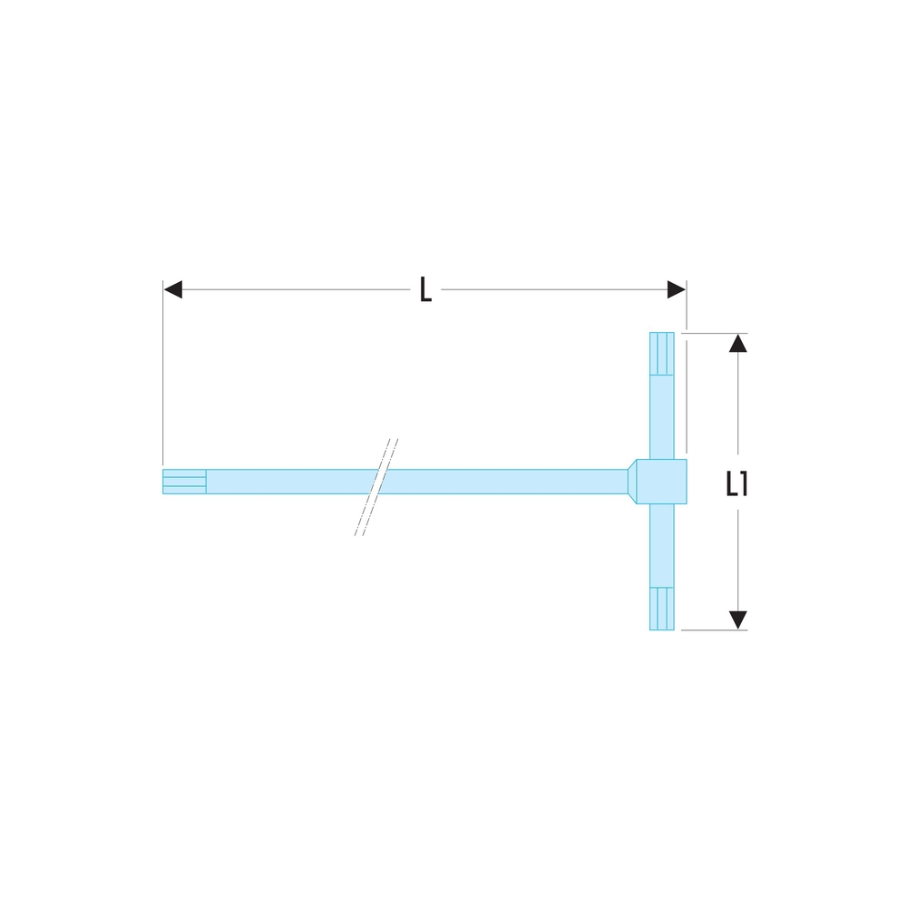 Clé male en T 3mm - Par 5 - FACOM - 84TC.3