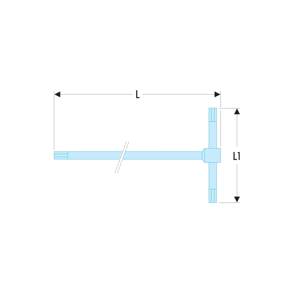 Clé male en T 4mm - Par 5 - FACOM - 84TC.4