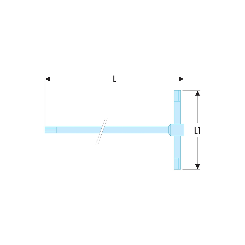 Clé mâle en T coulissante 4 mm - FACOM - 84TCD.4