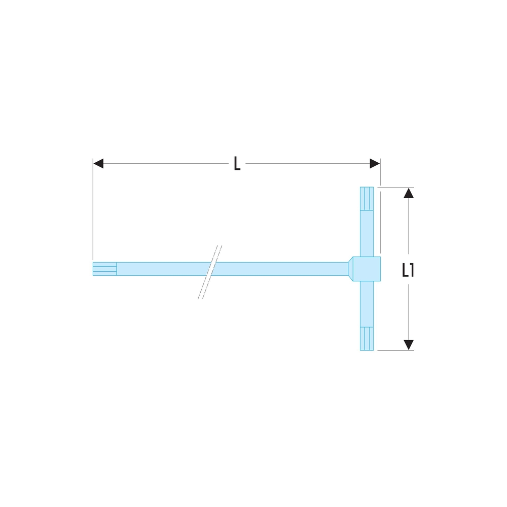Clé mâle en T coulissante 5 mm - FACOM - 84TCD.5