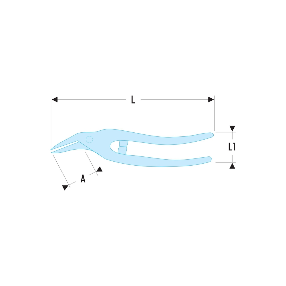 Cisaille chantourneus droite 32cm - FACOM - 883.32