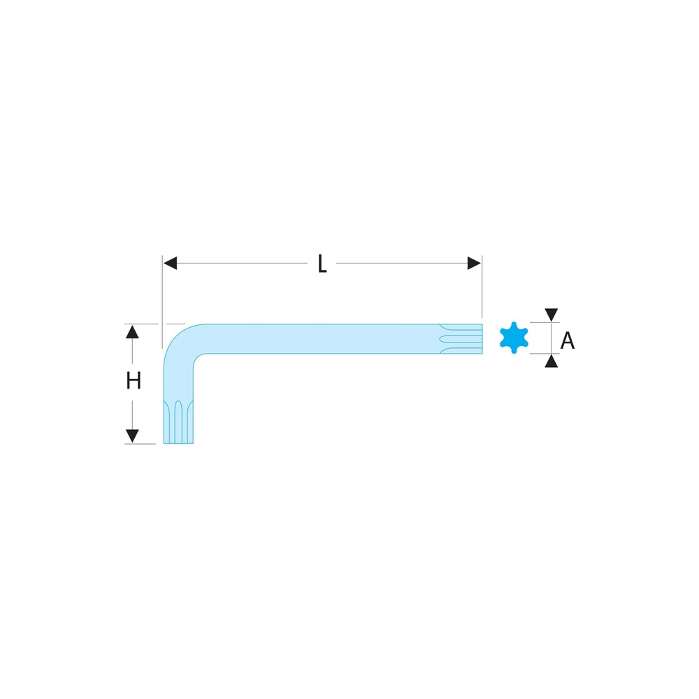 Clé male courte Torx 45 - Par 5 - FACOM - 89.45