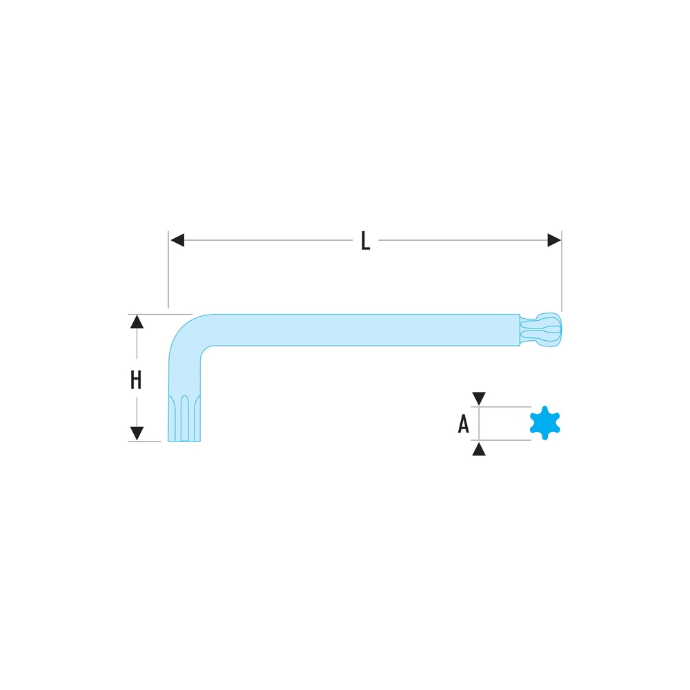 Clé male longue spheri torx 20mm - FACOM - 89S.20