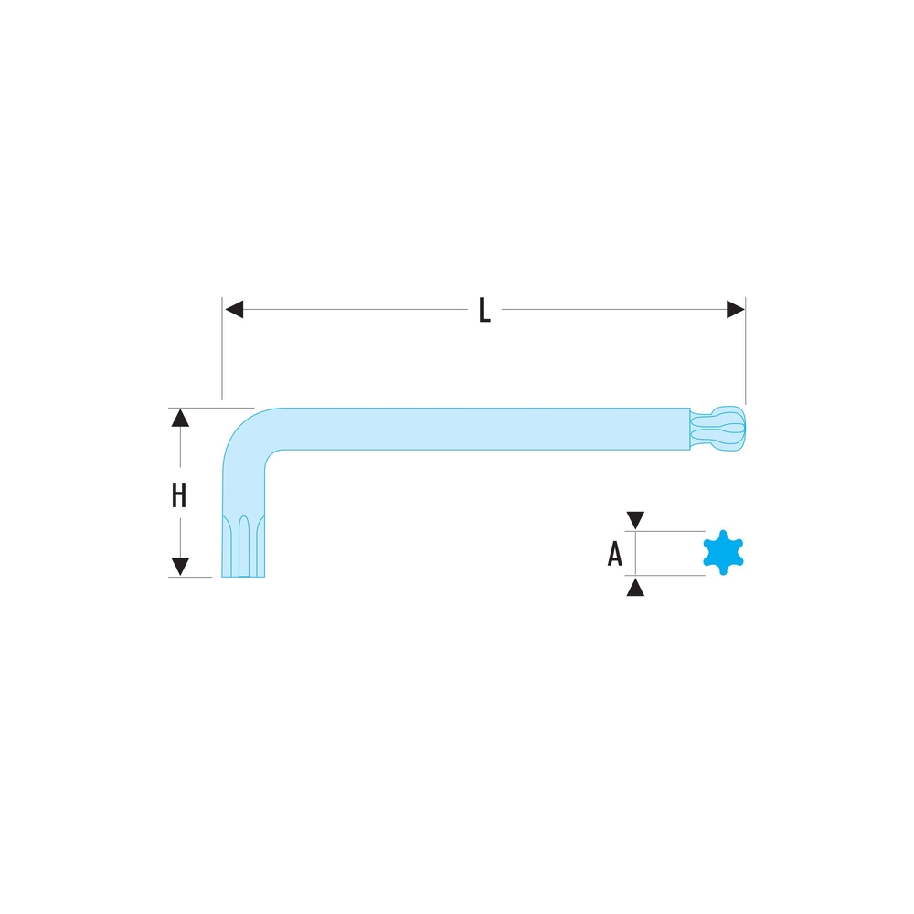 Clé male longue spheri torx 25mm - FACOM - 89S.25