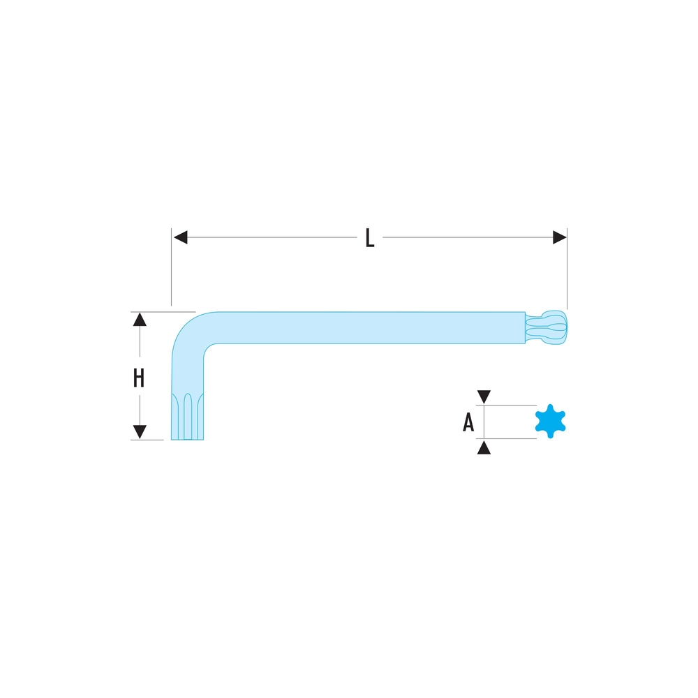 Clé male longue spheri torx 30mm - FACOM - 89S.30