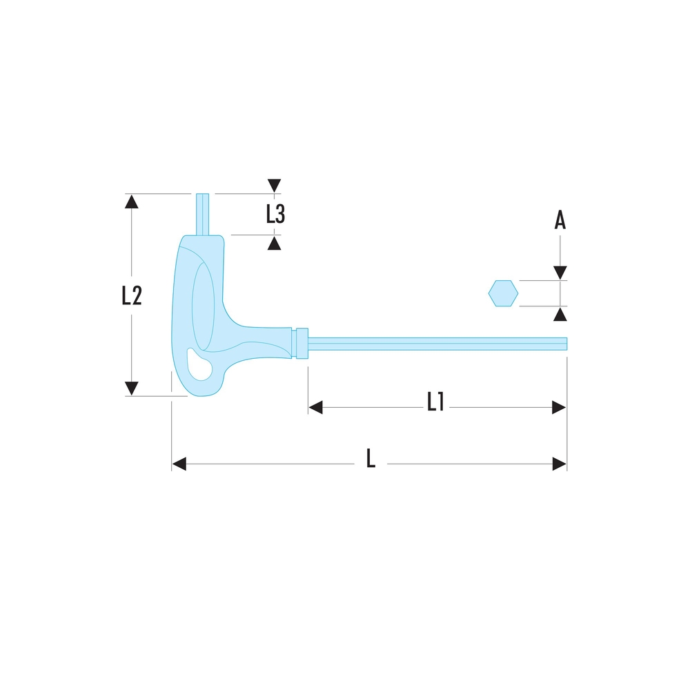 Clé en T torx t15 SLS - FACOM - 89TX.15SLS