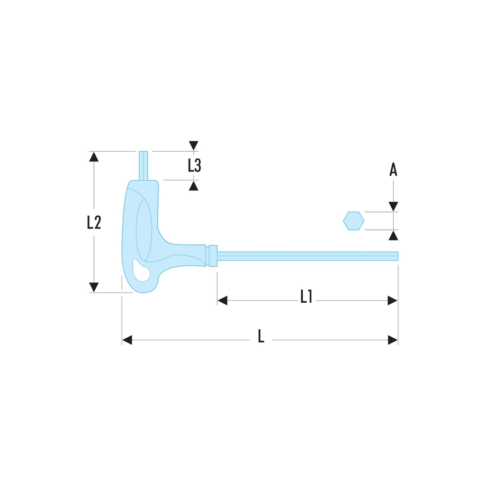 Clé en T torx t25 SLS - FACOM - 89TX.25SLS