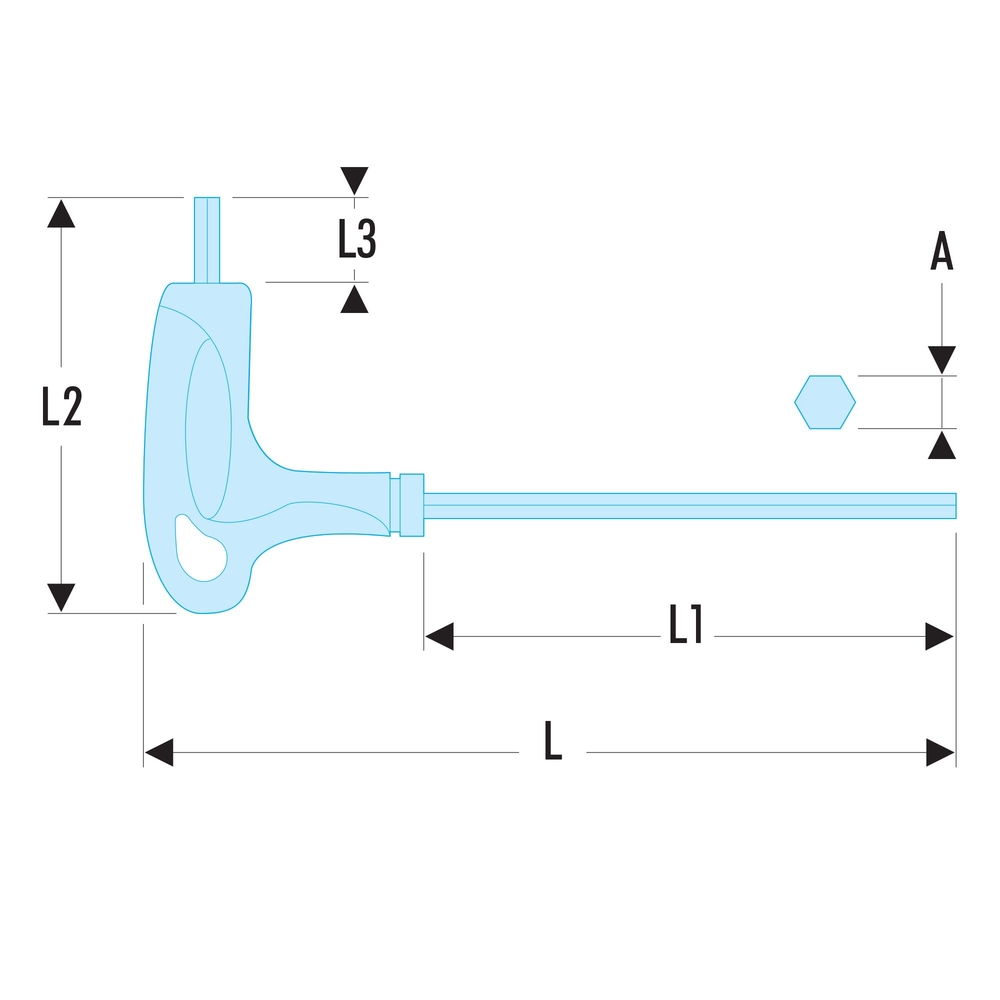 Clé en T torx t27 SLS - FACOM - 89TX.27SLS