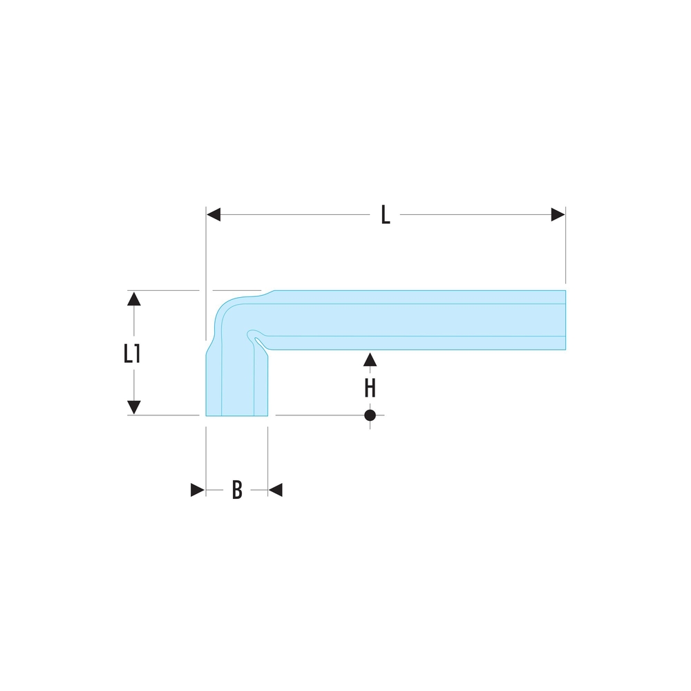 Clé en tube coudée 5,5mm - Par 5 - FACOM - 92A.5.5