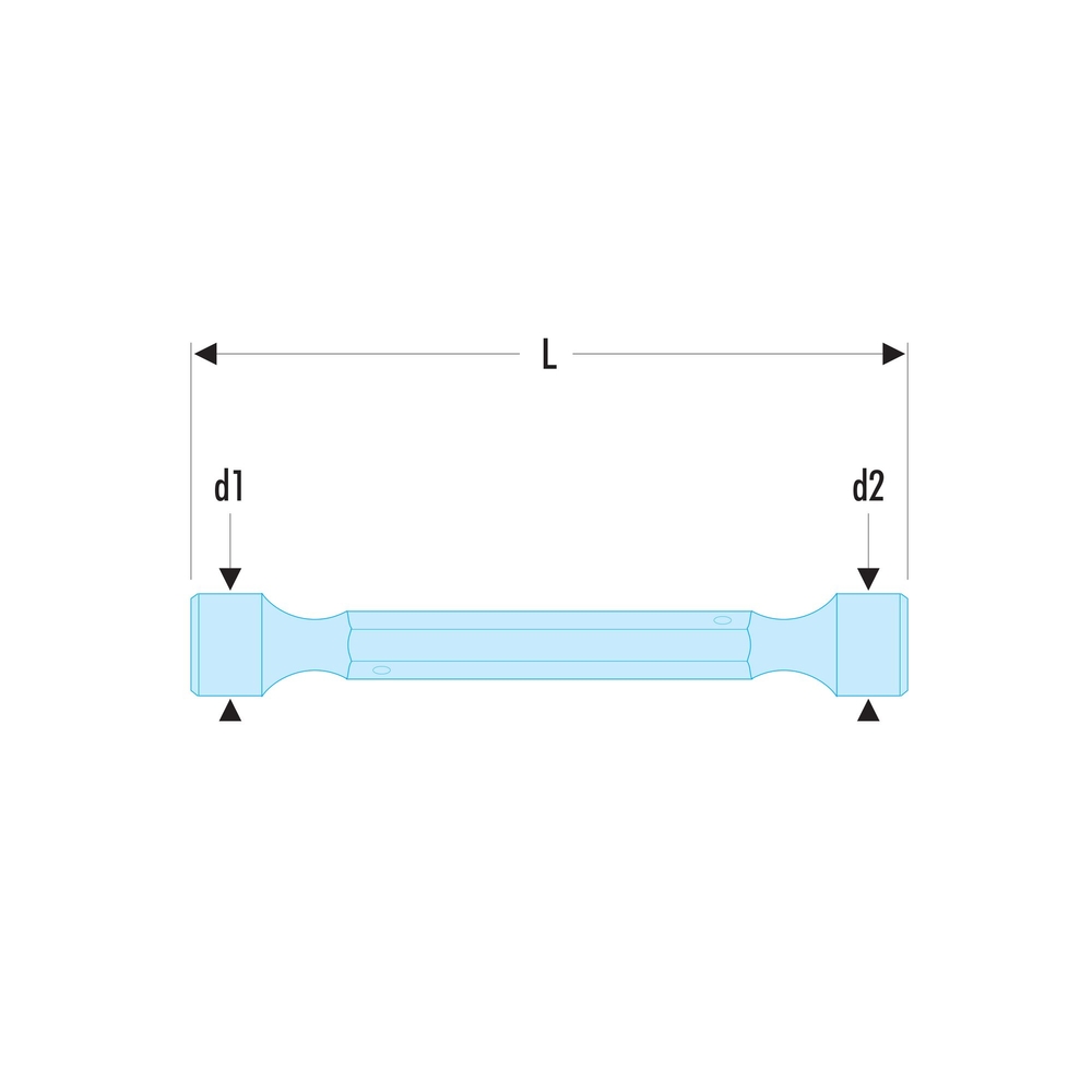 Clé à béquilles doubles forgée métrique 12 x 13 mm - Par 5 - FACOM - 97.12X13