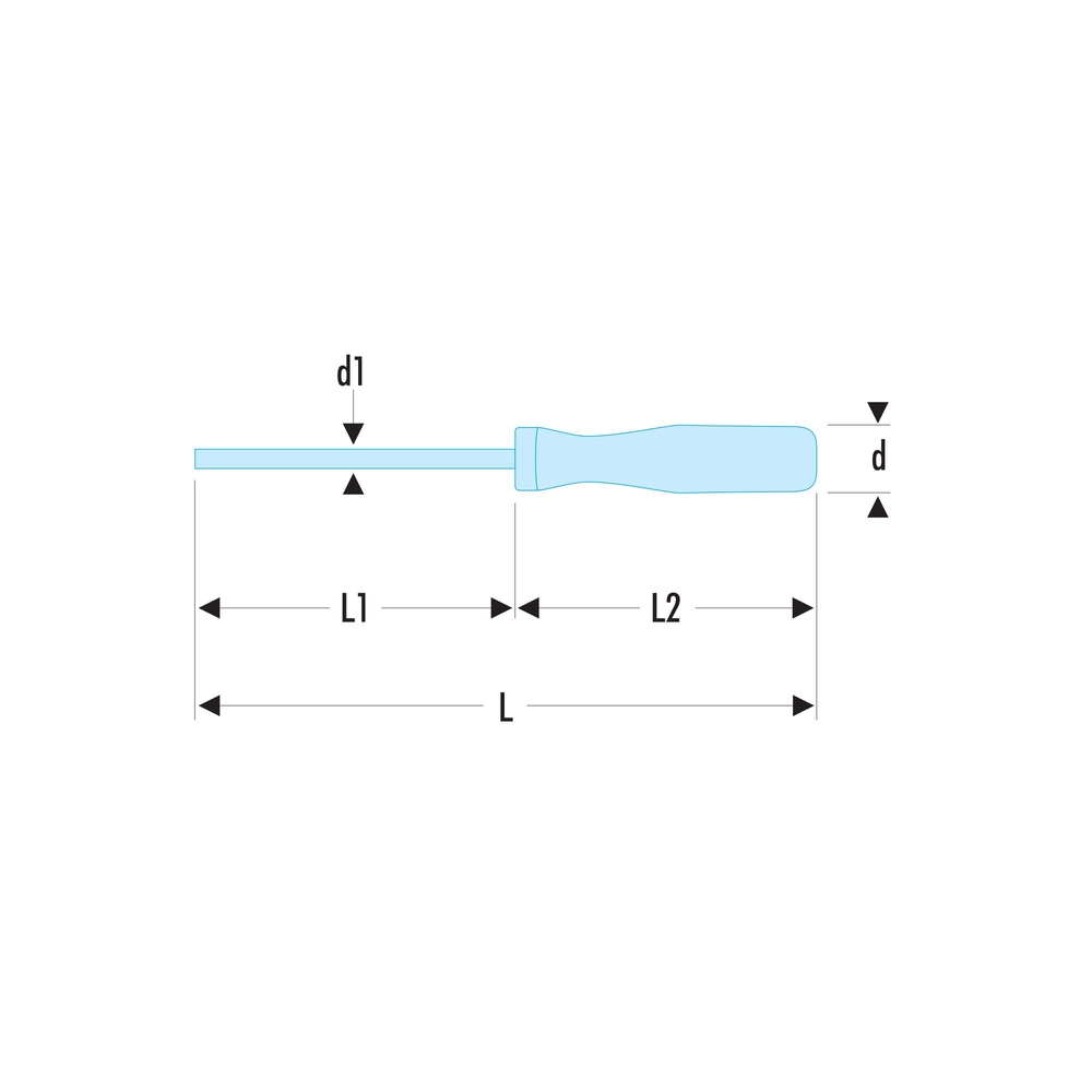 Tournevis ISORYL pour vis cruciformes Pozidriv - Par 5 - FACOM - AD.3X150