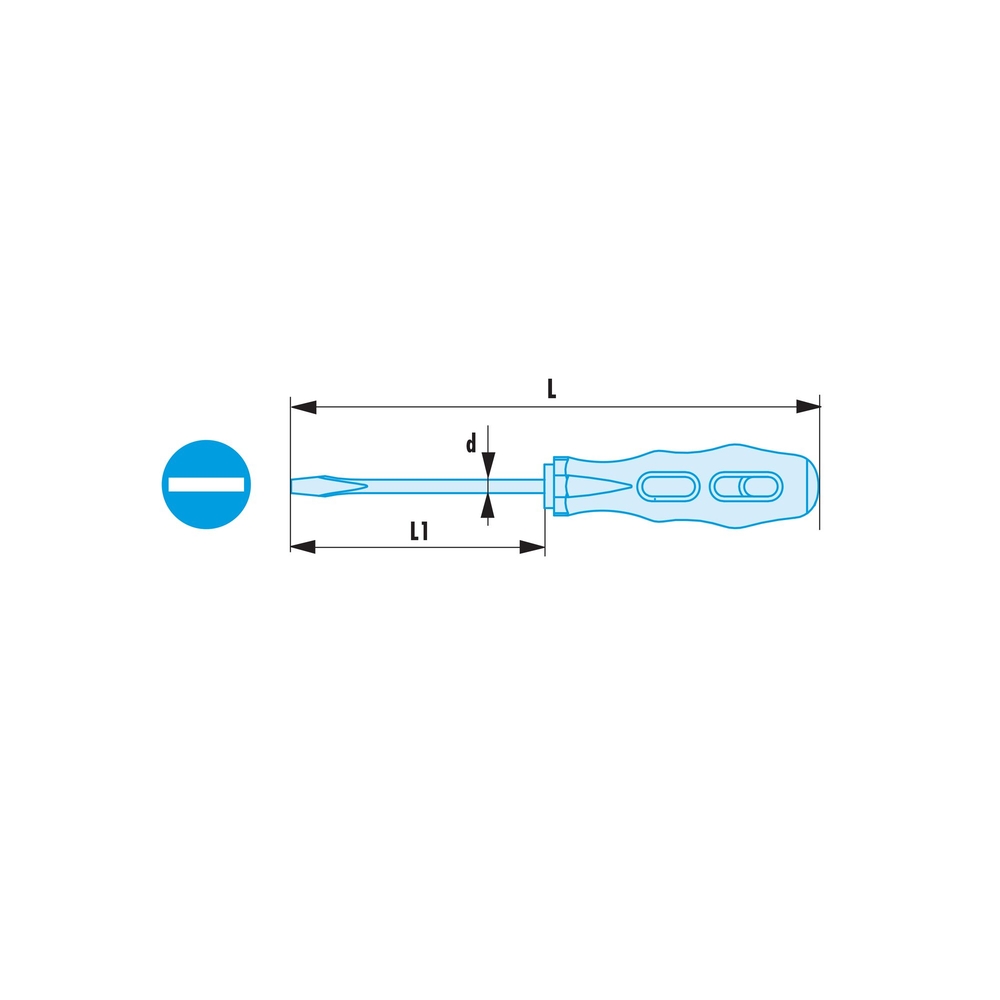 Tournevis vis à fente 12x400mm antidéflagrant - FACOM - AN12X400SR
