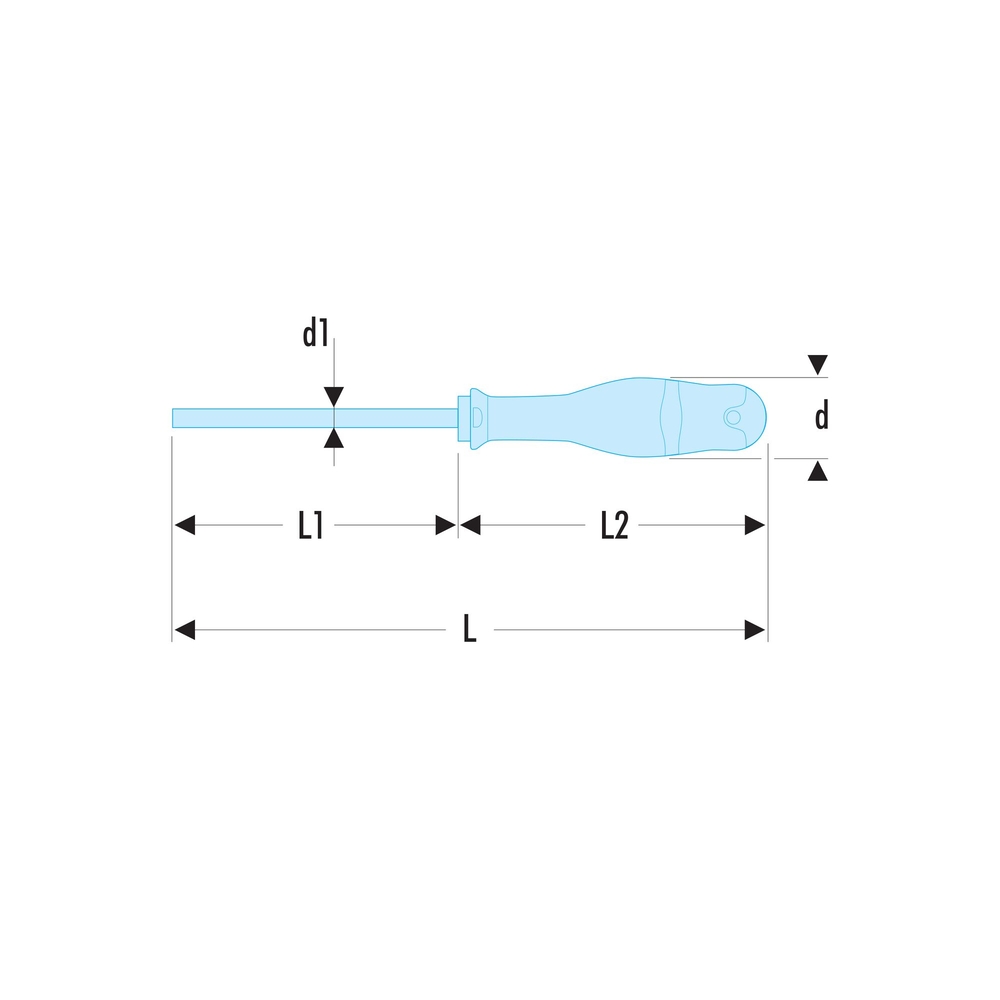 Tournevis PROTWIST pour vis à fente 2 x 75 mm SLS - FACOM - AN2X75SLS