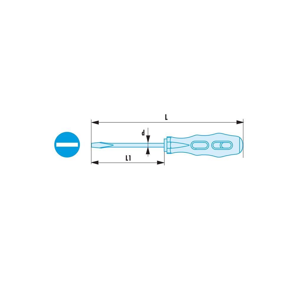 Tournevis pour vis à fente 4 x 75 mm antidéflagrant - FACOM - AN4X75SR