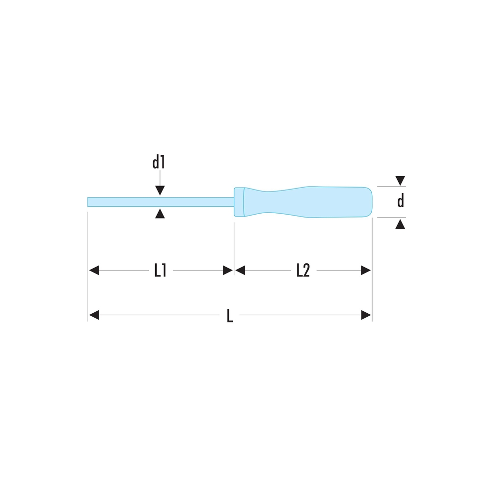 Tournevis ISORYL pour vis cruciformes Phillips 2x100 mm - Par 10 - FACOM - AP.2X100