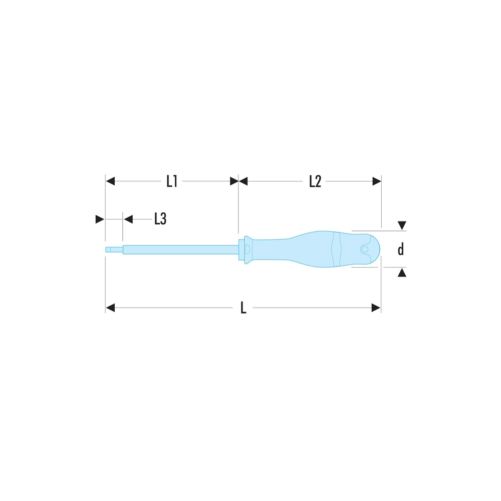 Tournevis PROTWIST isolés 1000V pour vis à fente 3,5x100 mm - Par 5 - FACOM - AT3.5X100VE