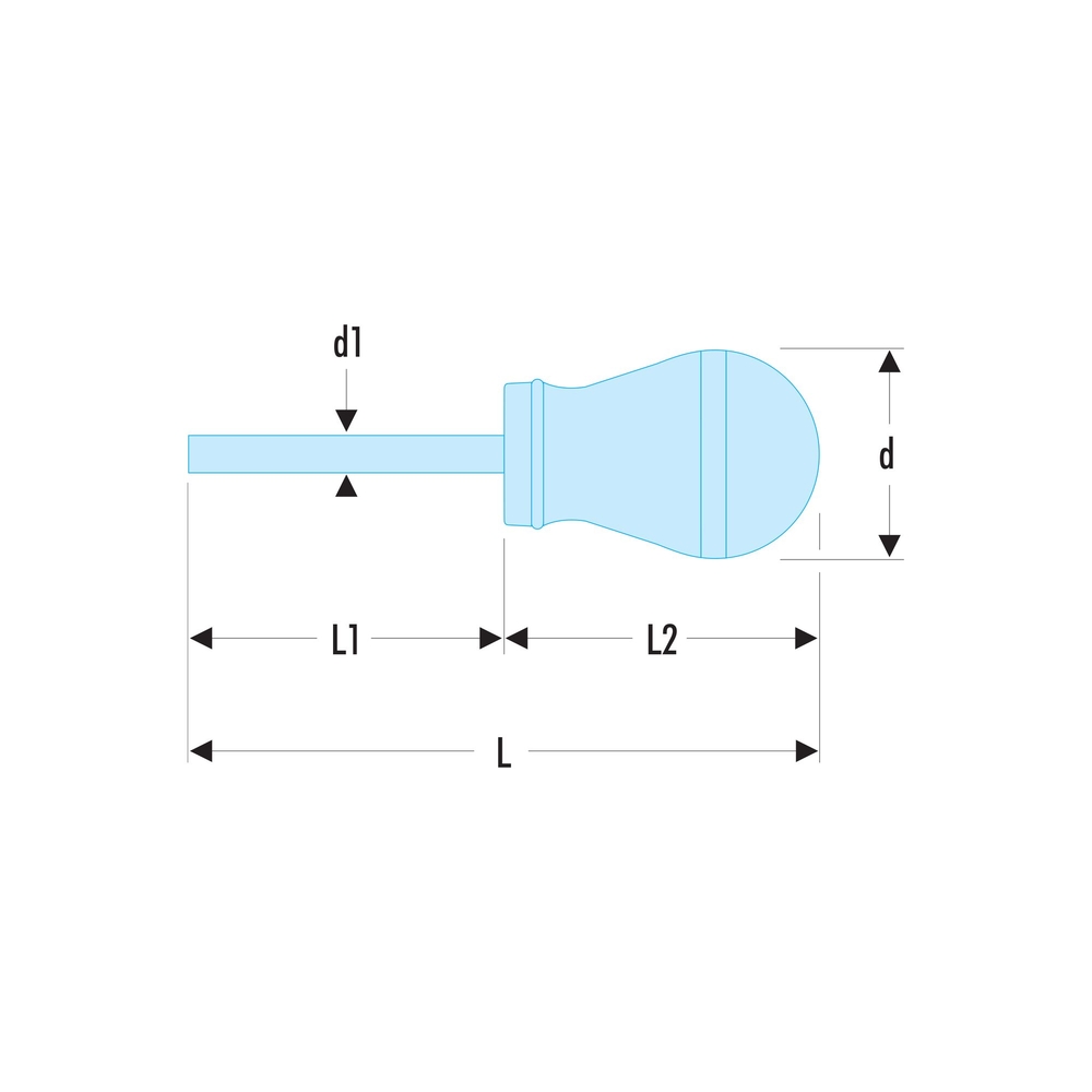 Tournevis PROTWIST pour vis cruciformes Phillips 1x35 mm - Par 5 - FACOM - ATP1X35