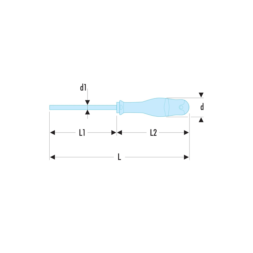 Tournevis PROTWIST pour vis cruciformes Phillips 4 x 200 mm - Par 5 - FACOM - ATP4X200