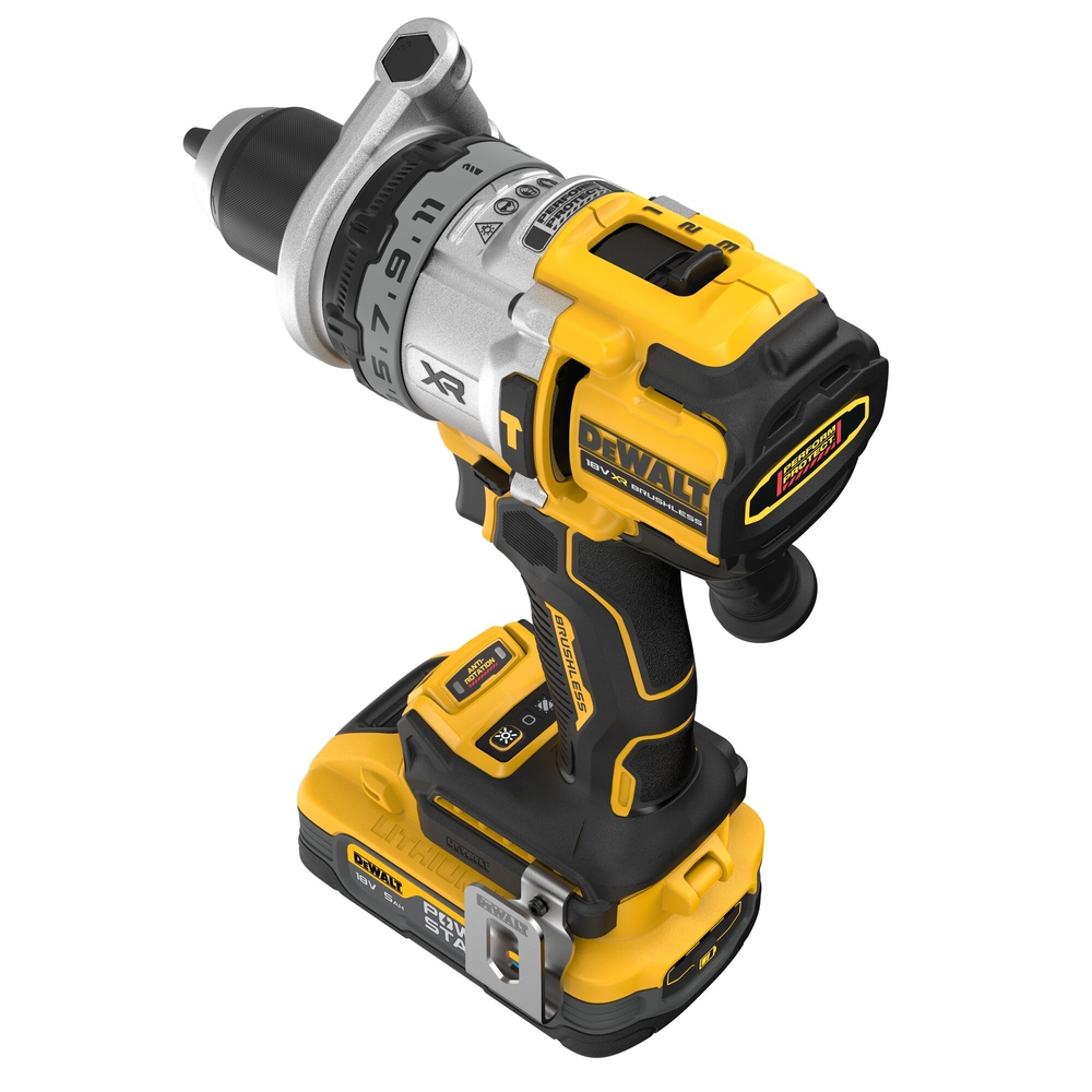 Perceuse-visseuse à percussion Premium 3 vitesses XRP 18V 5Ah Li-Ion Brushless - DCD1007H2T-QW - DEWALT