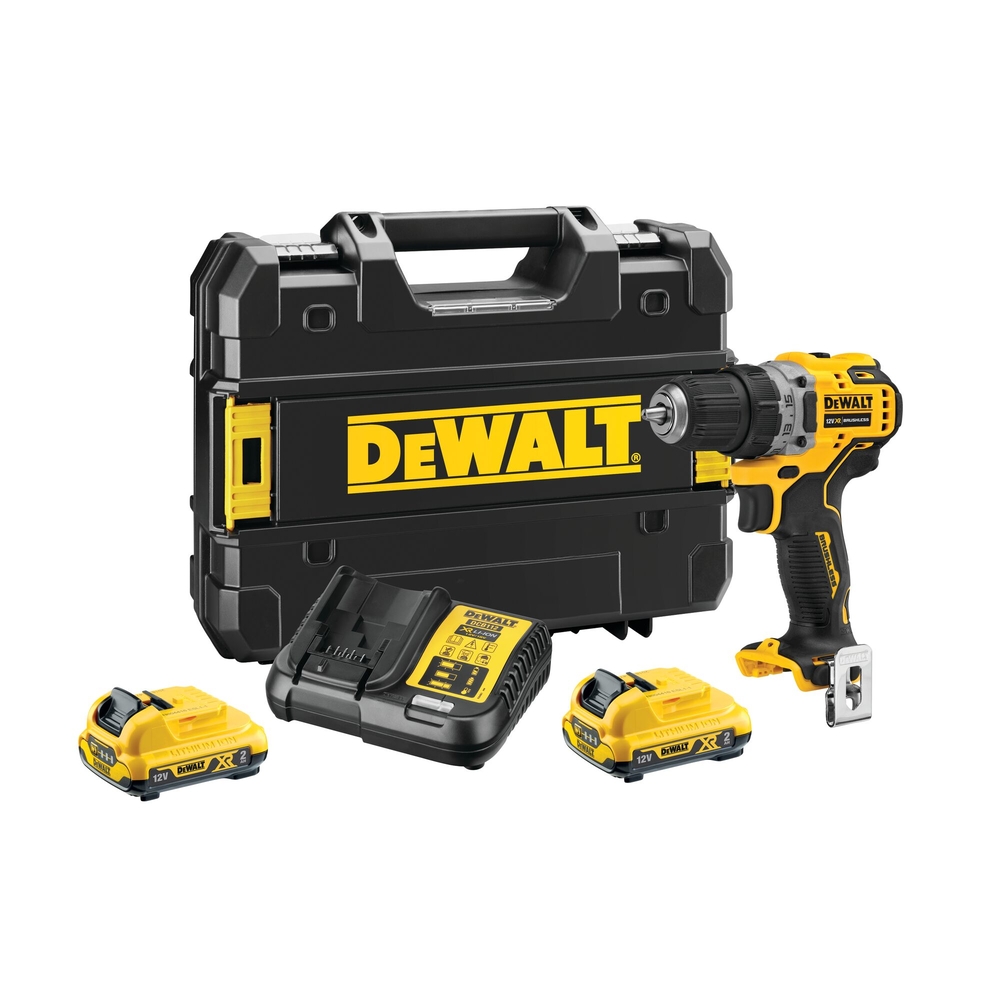 Perceuse-visseuse XR 12 V 2 Ah Li-Ion Brushless - DCD701D2-QW - DEWALT