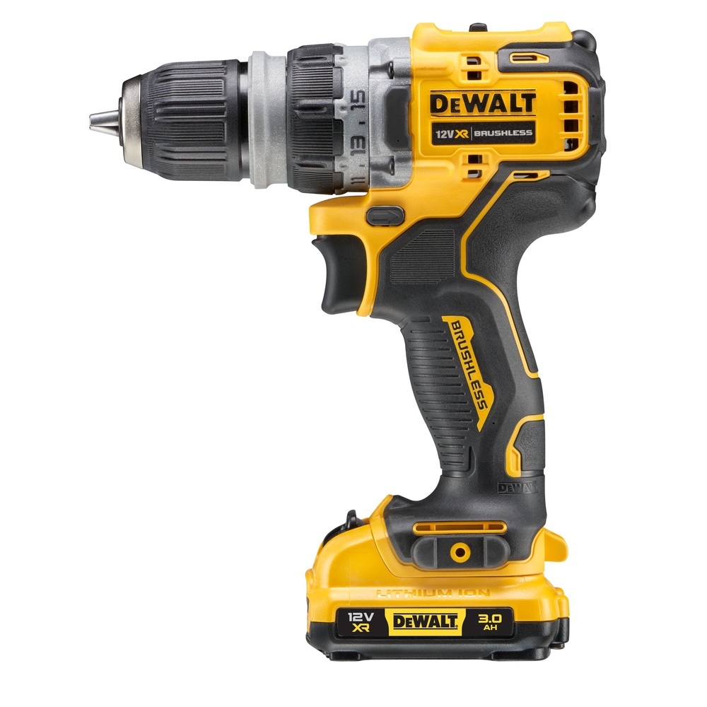 Perceuse-visseuse à têtes multiples XR 12 V 3 Ah Li-Ion Brushless - DCD703L2T-QW - DEWALT