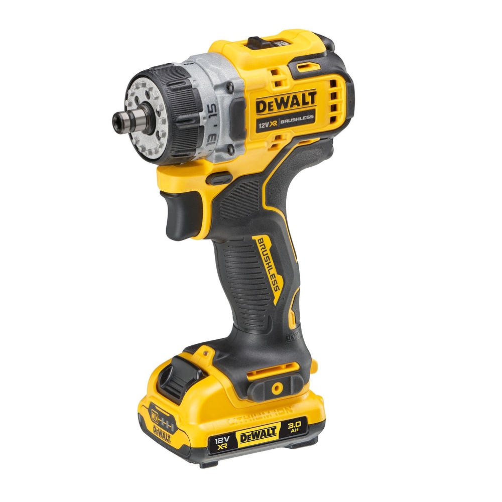 Perceuse-visseuse à têtes multiples XR 12 V 3 Ah Li-Ion Brushless - DCD703L2T-QW - DEWALT
