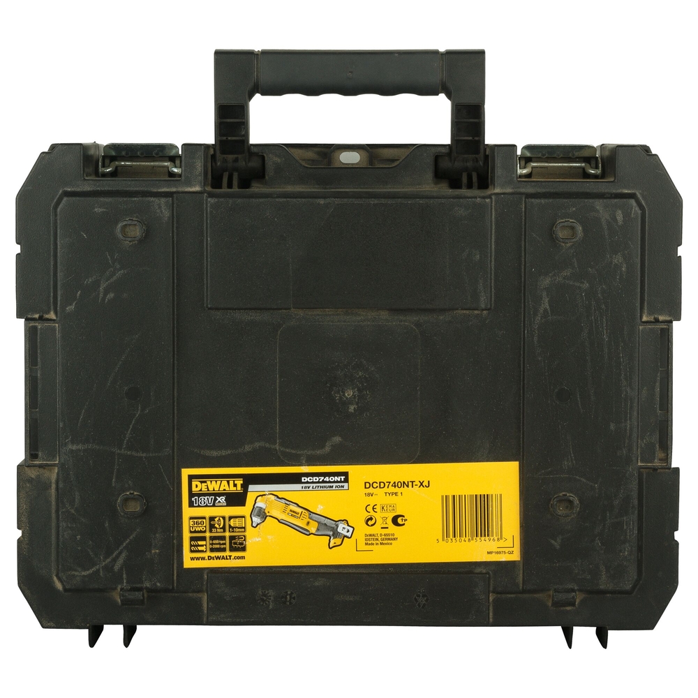 Perceuse d’angle XR 18 V - sans batterie ni chargeur, clip, coffret TSTAK - DCD740NT-XJ - DEWALT