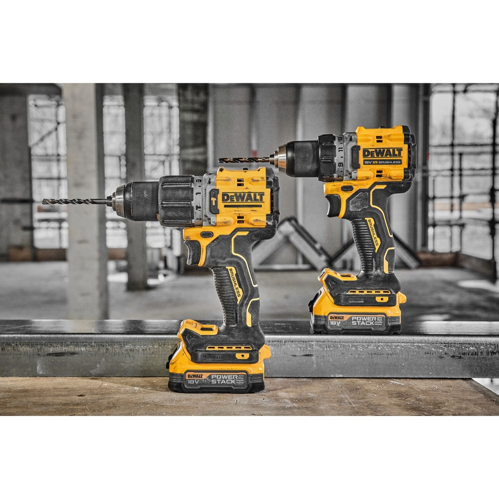 Perceuse-visseuse compacte XR 18 V 1,7 Ah Li-Ion Brushless - POWERSTACK - DCD800E2T-QW - DEWALT