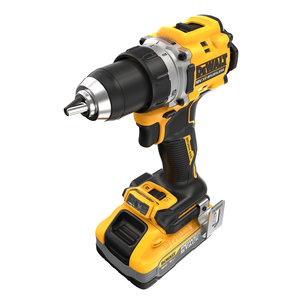 Perceuse-visseuse compacte XR 18 V 5 Ah Li-ion Brushless POWERSTACK - DCD800H2T-QW - DEWALT