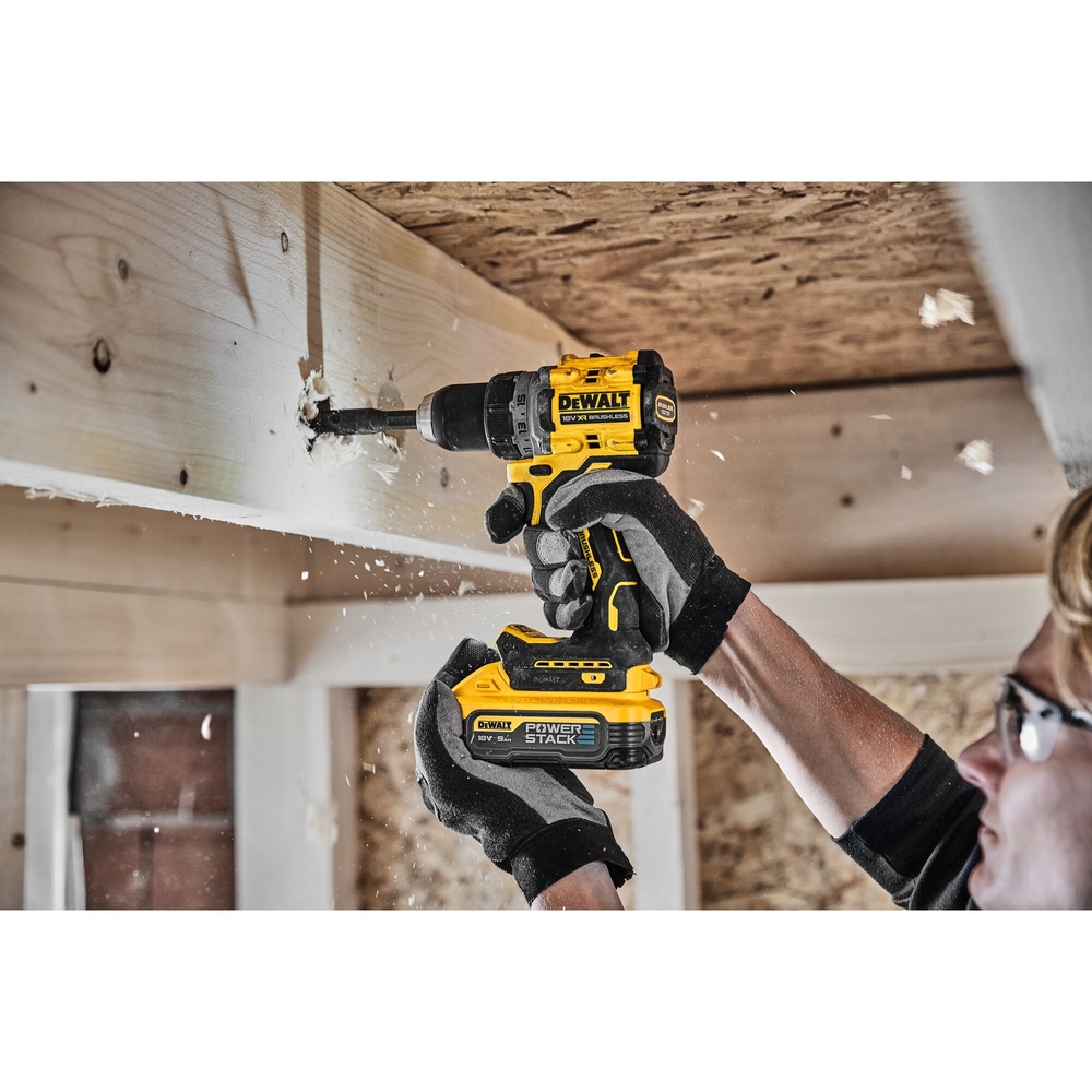 Perceuse-visseuse compacte XR 18 V 5 Ah Li-ion Brushless POWERSTACK - DCD800H2T-QW - DEWALT