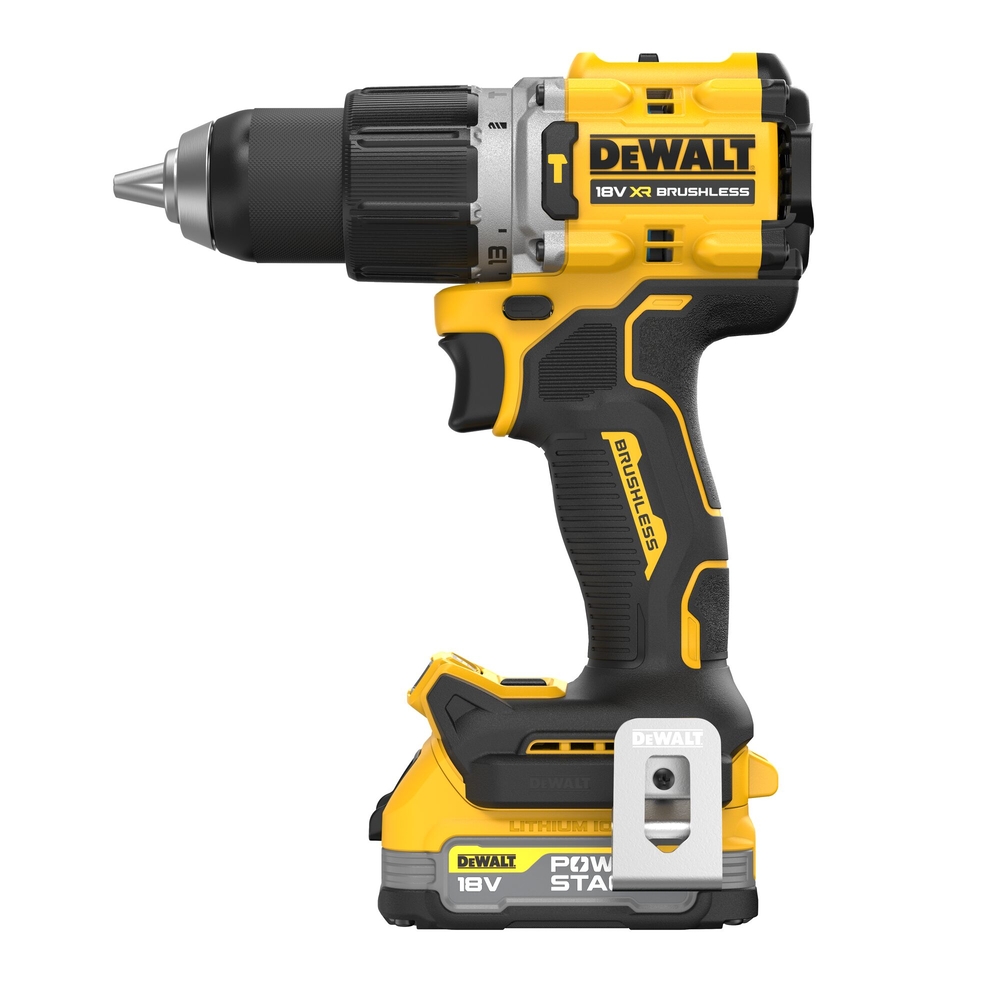 Perceuse-visseuse percussion compacte XR 18V 1,7Ah Li-Ion Brushless - POWERSTACK - DCD805E2T-QW - DEWALT