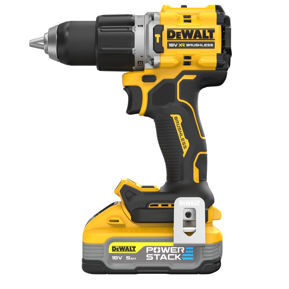 Perceuse-visseuse percussion compacte XR 18 V 5 Ah Li-ion Brushless POWERSTACK - DCD805H2T-QW - DEWALT