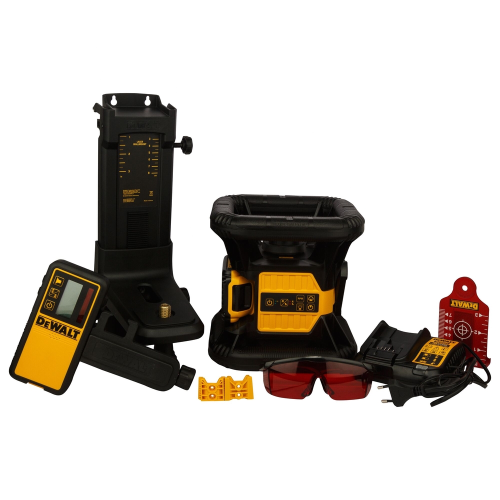 Niveau laser rotatif intérieur 18 V 2 Ah Li-Ion - faisceaux rouges - DCE074D1R-QW - DEWALT