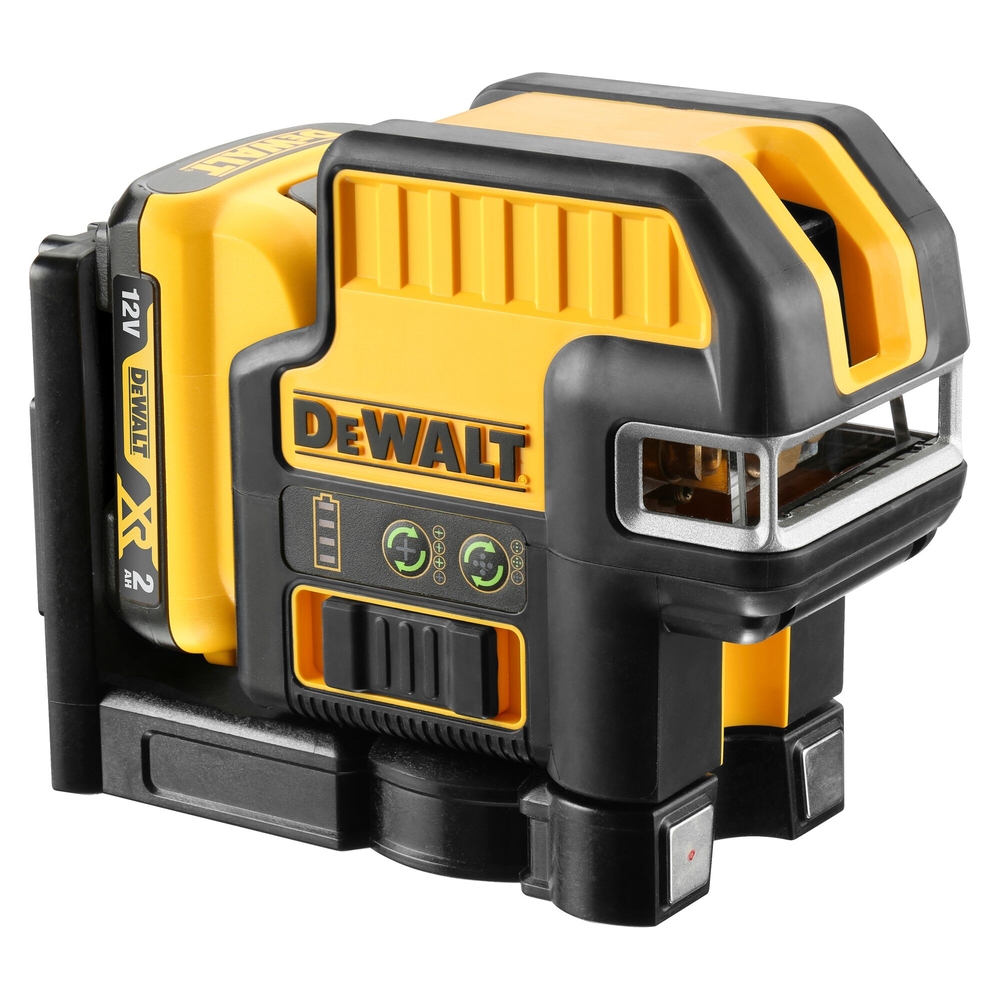 Niveau laser croix + 5 points XR 12 V 2 Ah Li-Ion - faisceau vert - DCE0825D1G-QW - DEWALT