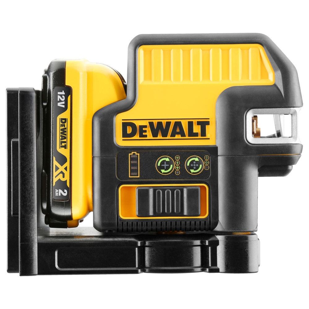 Niveau laser croix + 5 points XR 12 V 2 Ah Li-Ion - faisceau vert - DCE0825D1G-QW - DEWALT