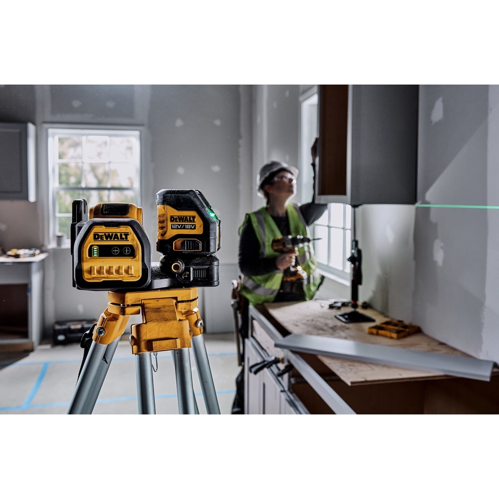 Laser croix XR 12 V / 18 V 2 Ah Li-Ion - faisceau vert - DCE088D1G18-QW - DEWALT