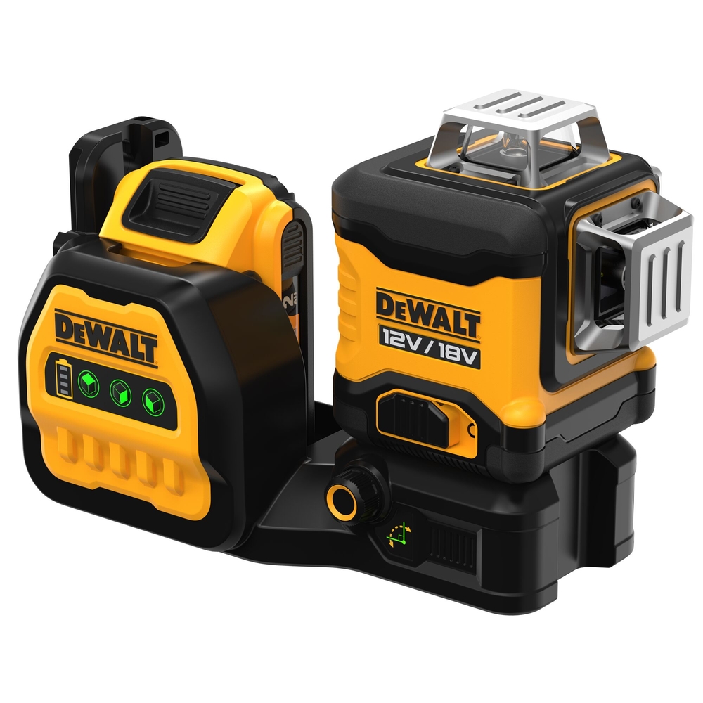 Niveau laser multilignes 3 x 360° XR 12 V / 18 V 2 Ah Li-Ion - faisceaux verts - DCE089D1G18-QW - DEWALT