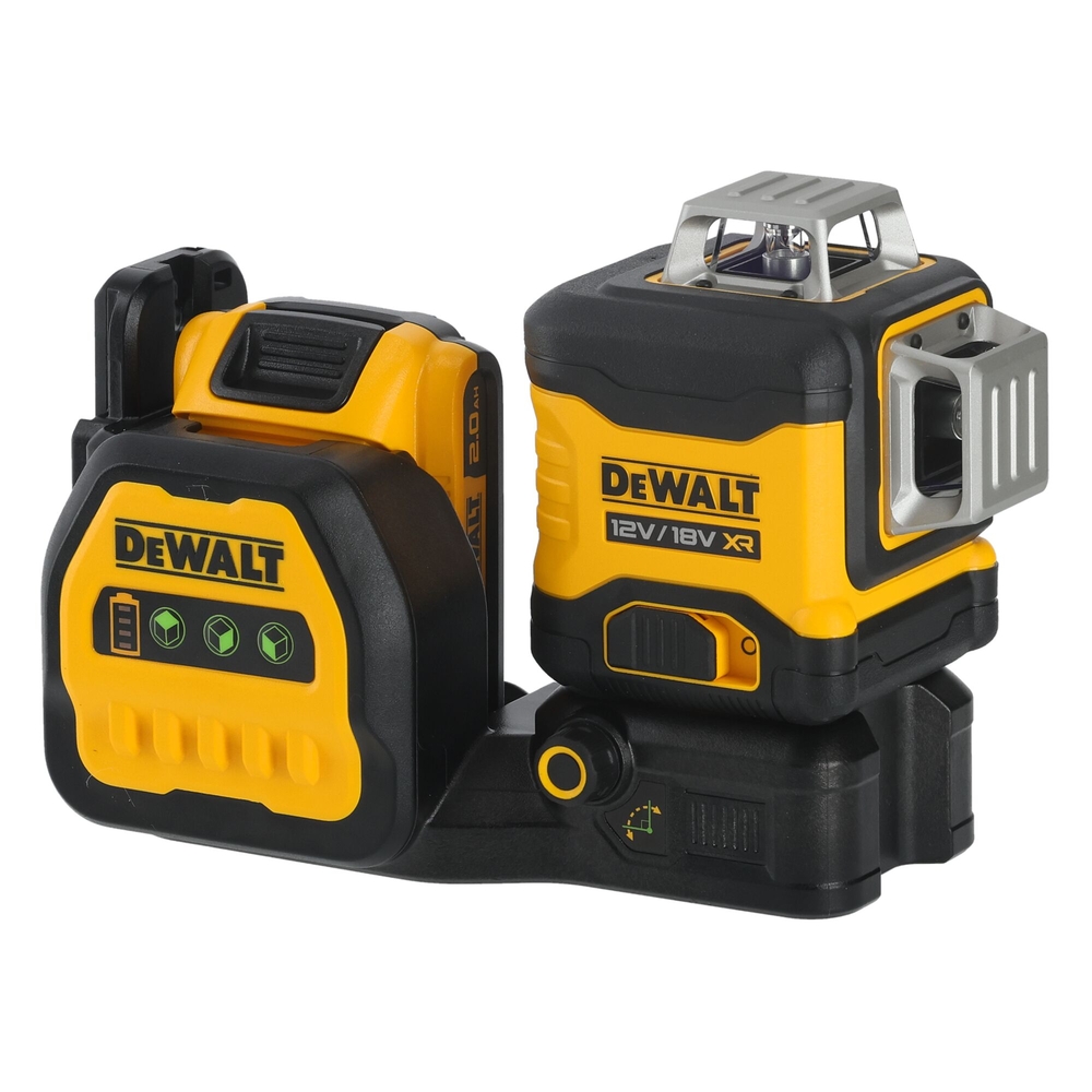 Niveau laser multilignes 3 x 360° XR 12 V / 18 V 2 Ah Li-Ion - faisceaux verts - DCE089D1G18-QW - DEWALT
