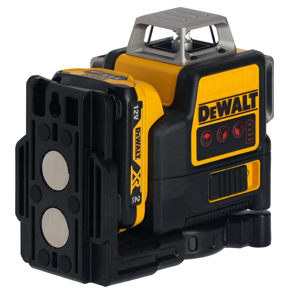 Niveau laser multilignes 3 x 360° XR 12 V 2 Ah Li-Ion - faisceaux rouges - DCE089D1R-QW - DEWALT