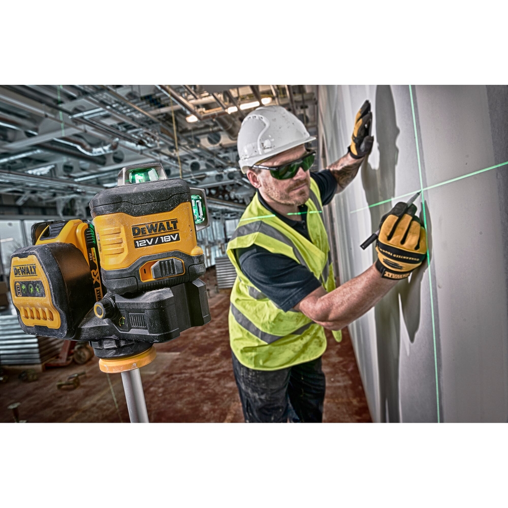 Niveau laser multilignes 3 x 360° XR 12 V / 18 V - faisceaux verts - DCE089NG18-XJ - DEWALT