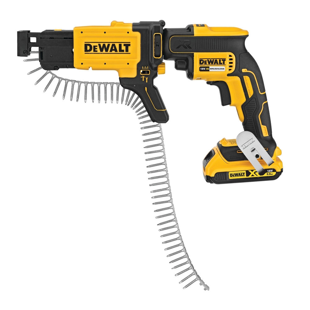 Chargeur vis en bande pour visseuse à plaques de plâtre XR 18 V  - DCF6202-XJ - DEWALT