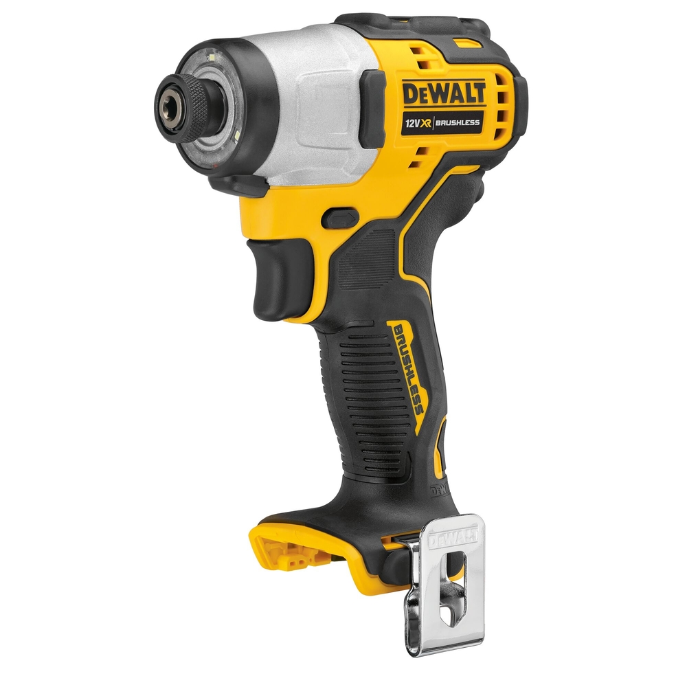 Visseuse à chocs XR 12 V Brushless - sans batterie ni chargeur, clip ceinture  - DCF801N-XJ - DEWALT