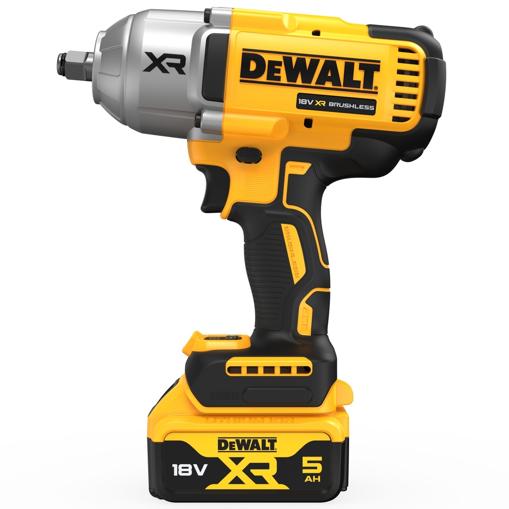 Boulonneuse ½” XR 18 V 5 Ah Li-Ion Brushless 1396 Nm - jonc de sécurité  - DCF900P2T-QW - DEWALT
